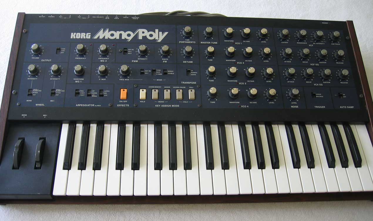 Vintage KORG MonoPoly Analog Synthesizer