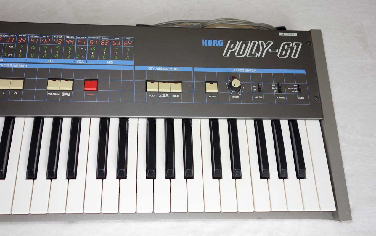 Vintage KORG Poly 61 Analog Synthesizer