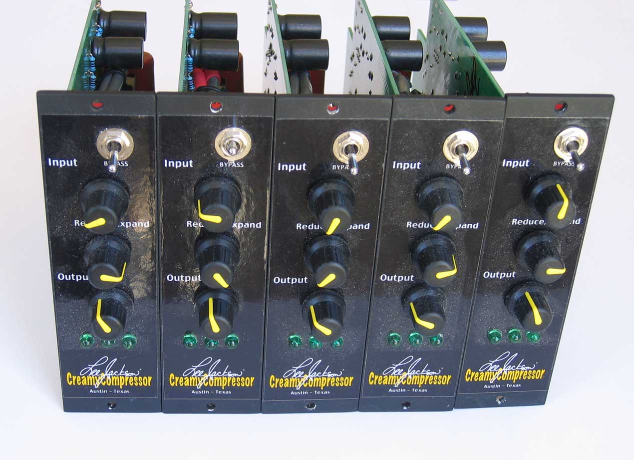 LEE JACKSON Creamy Compressor CC-550S Vintage-Style Studio Compression for the API 500-Seres Racks and 1806 Consoles