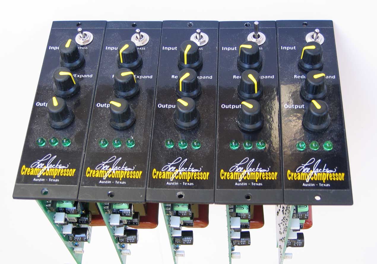 LEE JACKSON Creamy Compressor CC-550S Vintage-Style Studio Compression for the API 500-Seres Racks and 1806 Consoles