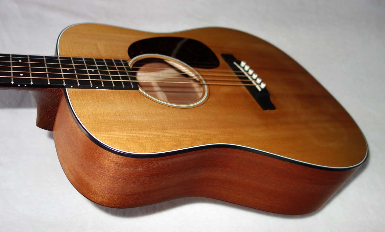 2015 Martin Drednaught Junior Parlor Guitar, All-Solid Woods, X-Bracing, Fishman PUP, Hardshell Case