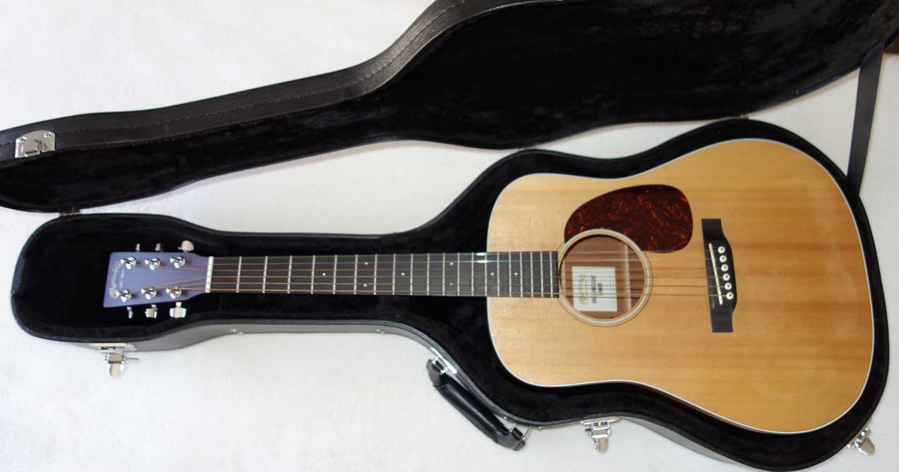 2015 Martin Drednaught Junior Parlor Guitar, All-Solid Woods, X-Bracing, Fishman PUP, Hardshell Case