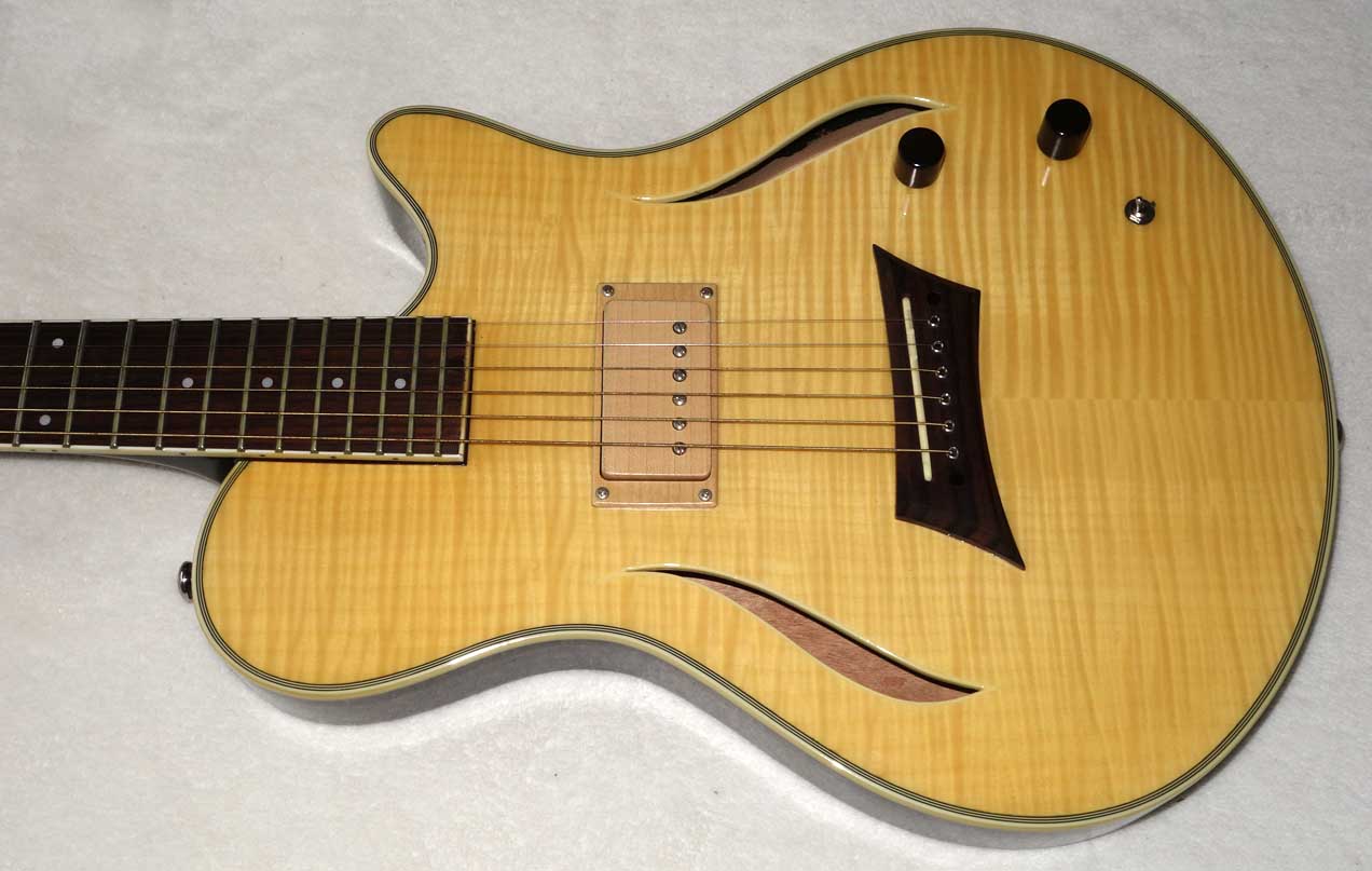 Mychael Kelly Hybrid Electric Guitar w/Acoustic + Electric Pickups