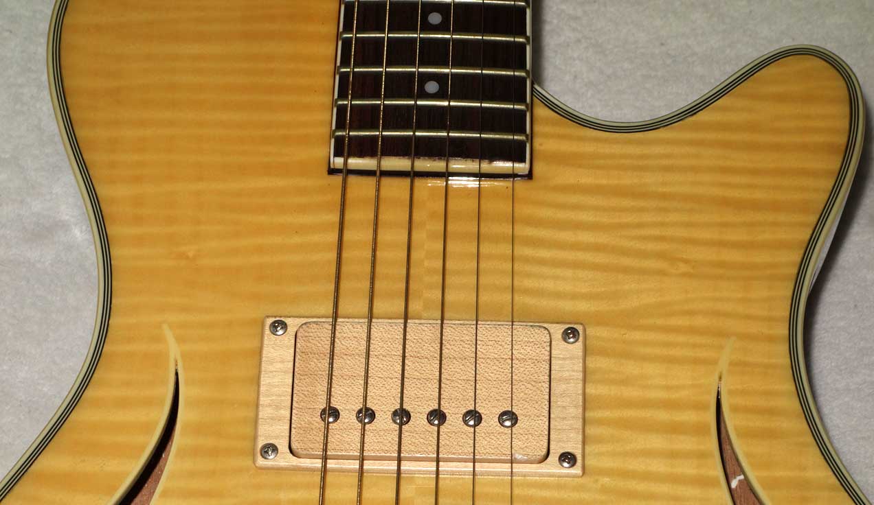 Mychael Kelly Hybrid Electric Guitar w/Acoustic + Electric Pickups