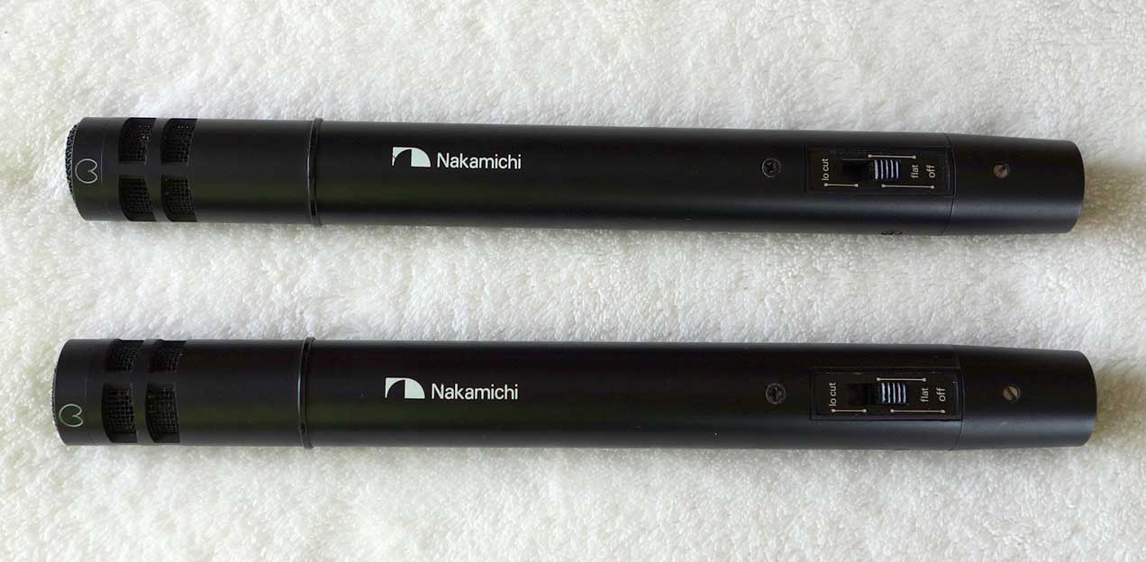 Vintage 1980s Nakamichi CM100 Cardioid Condenser Mic Pair w/CP-1 Cardiod Capsules