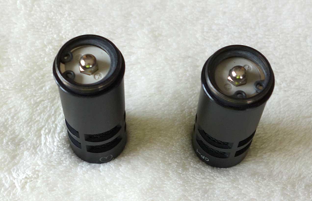 Vintage 1980s Nakamichi CM100 Cardioid Condenser Mic Pair w/CP-1 Cardiod Capsules