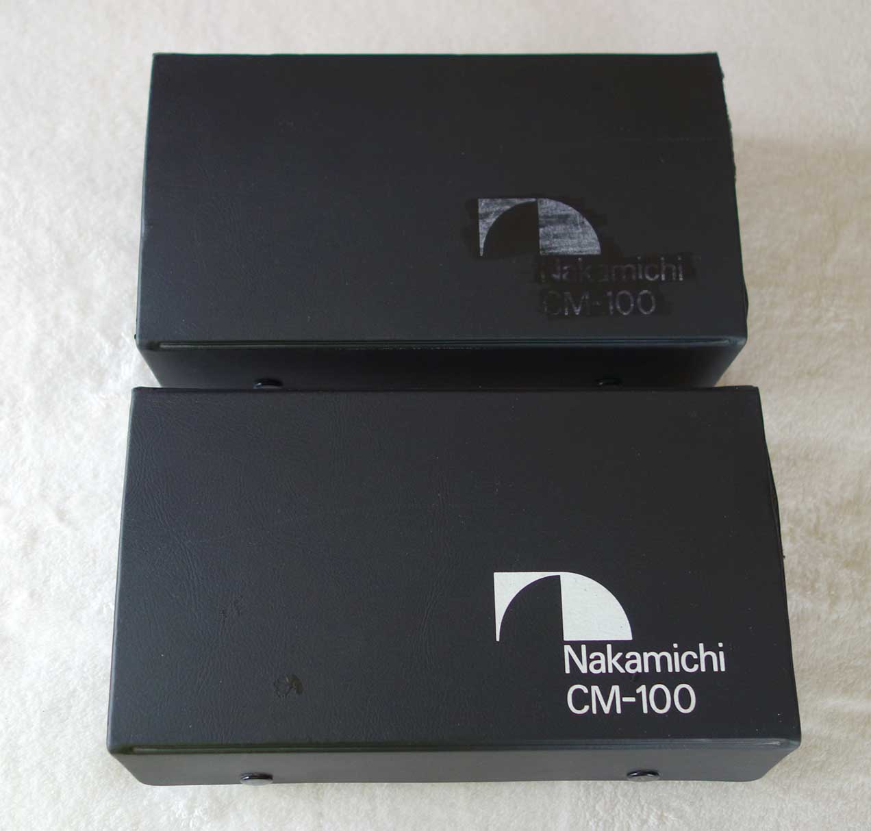 Vintage 1980s Nakamichi CM100 Cardioid Condenser Mic Pair w/CP-1 Cardiod Capsules