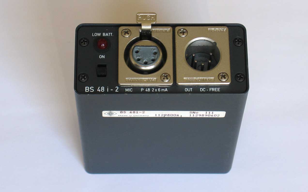 Neumann BS48i2 Power Supply for Remote P48 Phantom Power via 9V Battery