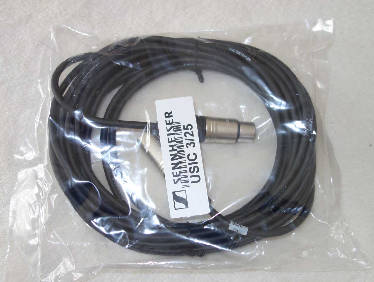 NEW Neumann IC3/25 Premium 25' XLR Mic Cable, New In Unopened Bag