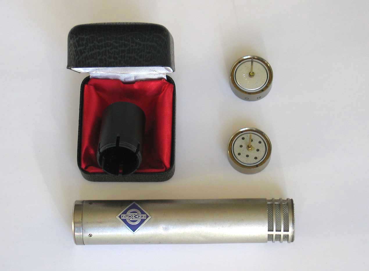 VINTAGE Neumann KM84 / KK83 Cardioid / Omni Condenser Microphone Set KM83, KM-84i