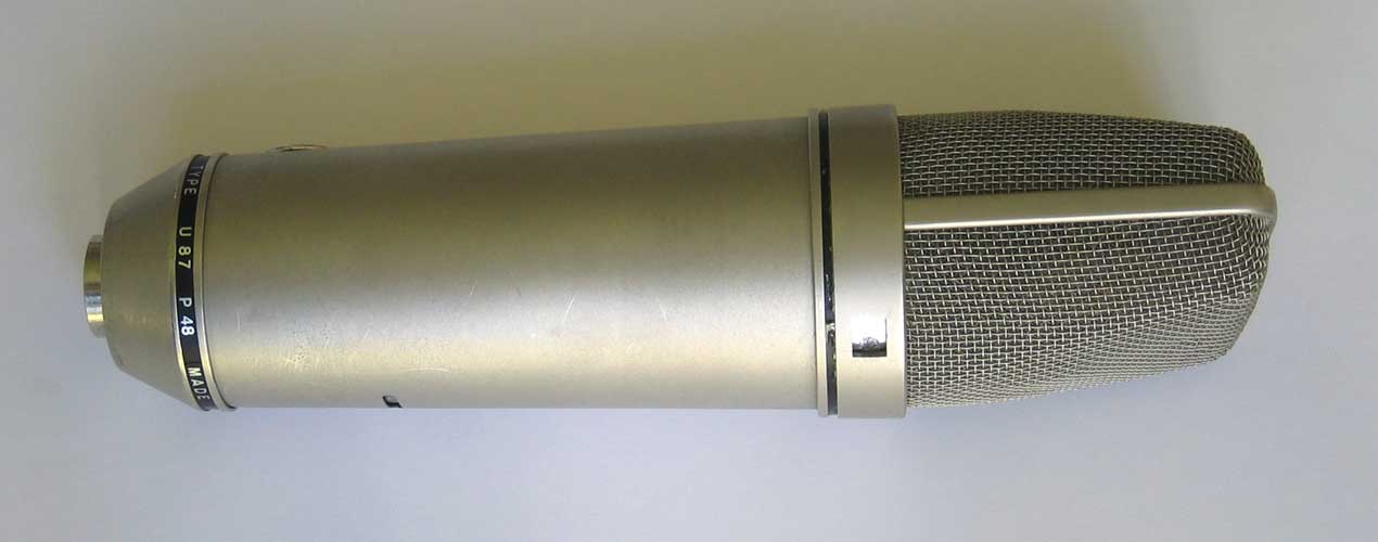 Vintage 1980s Neumann U87i Battery-Powered Microphone