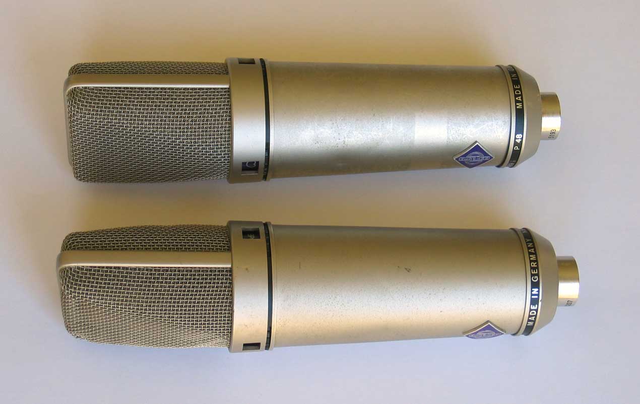 Vintage 1983 Neumann U89 Microphone Pair