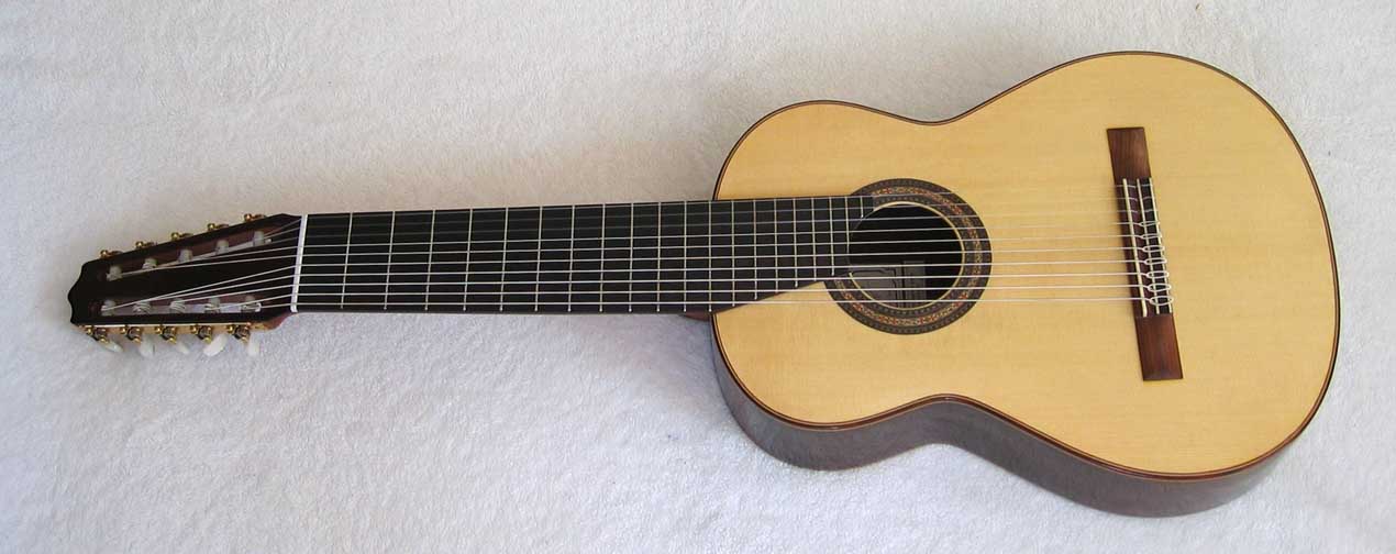 2004 Lucio Nunez 10-String Classical Harp Guitar