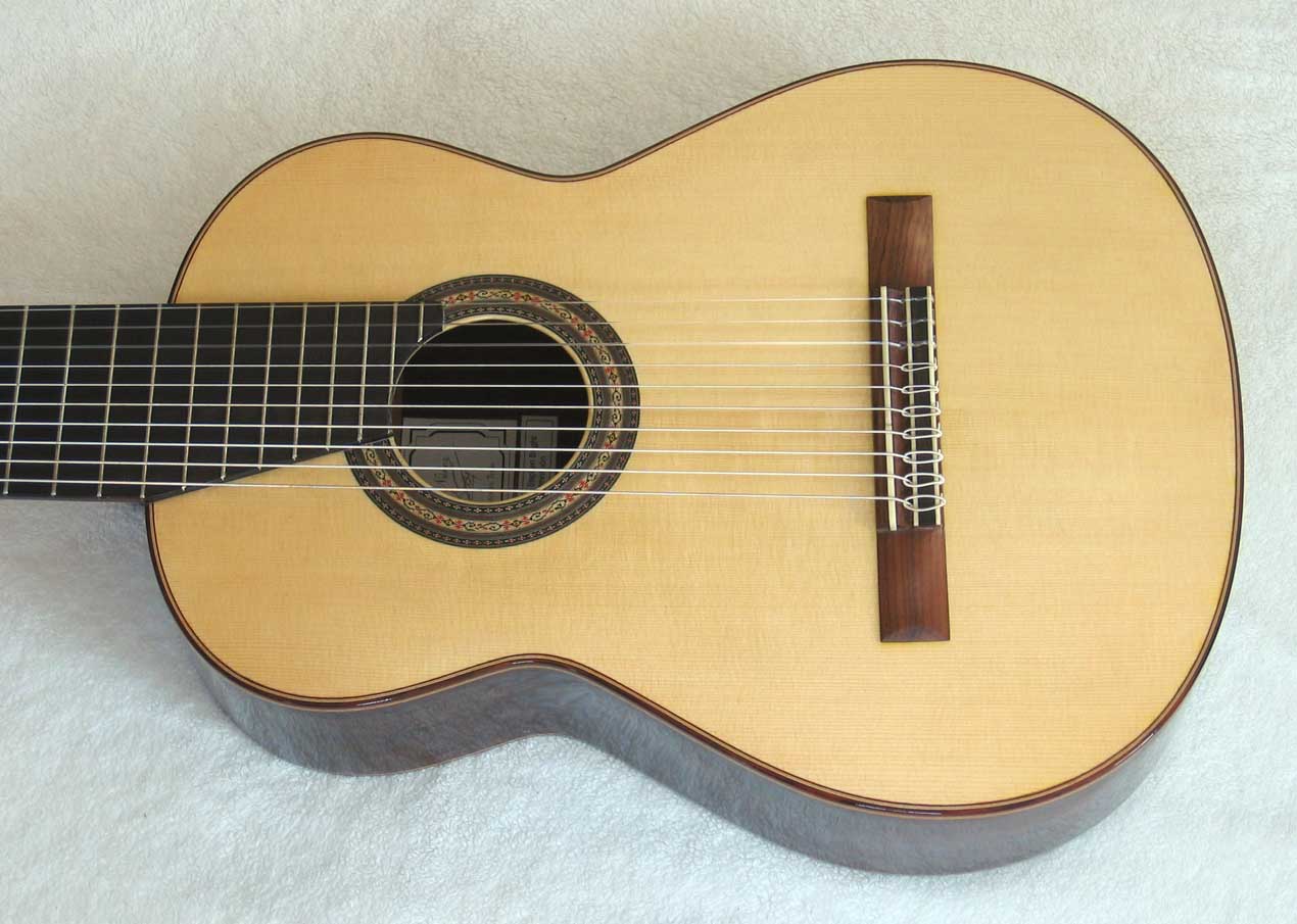 2004 Lucio Nunez 10-String Classical Harp Guitar