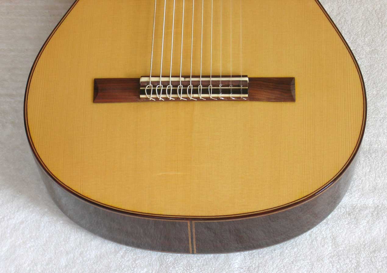 2004 Lucio Nunez 10-String Classical Harp Guitar Spruce Top
