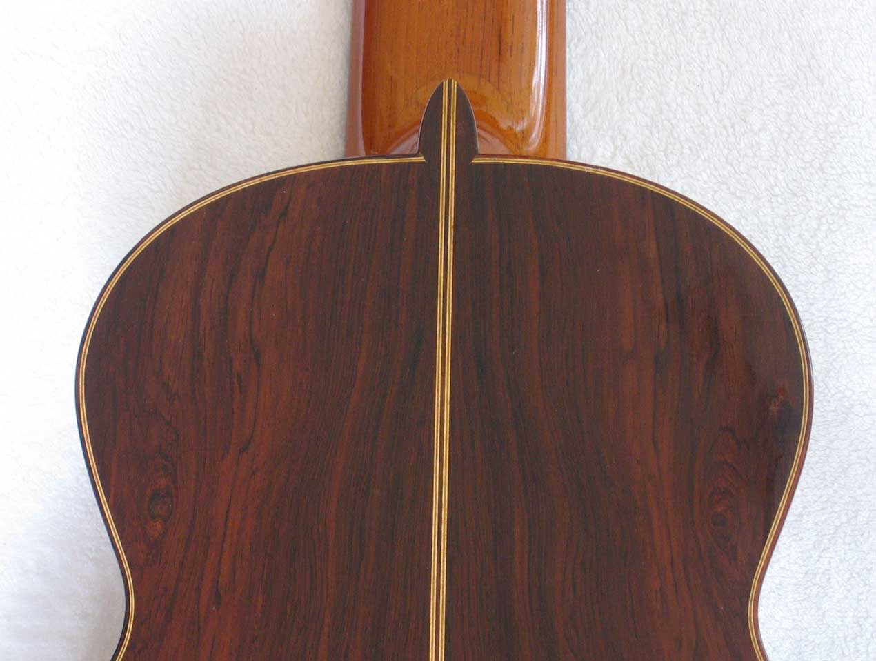 2004 Lucio Nunez 10-String Classical Harp Guitar Brazilian Back