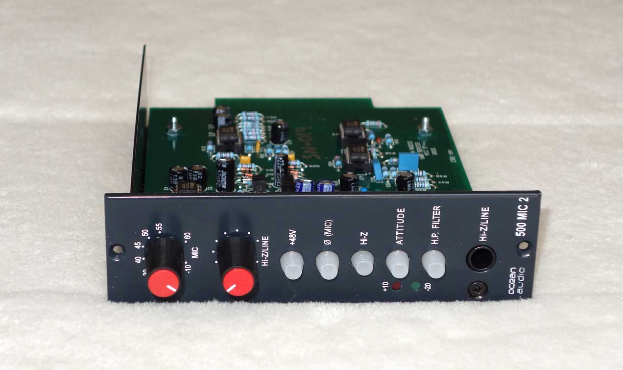 NEW Ocean Audio PRE-2 500-Series Preamp Module -- by Malcolm Toft -- for 500-Series API Racks / API 1608 Consoles