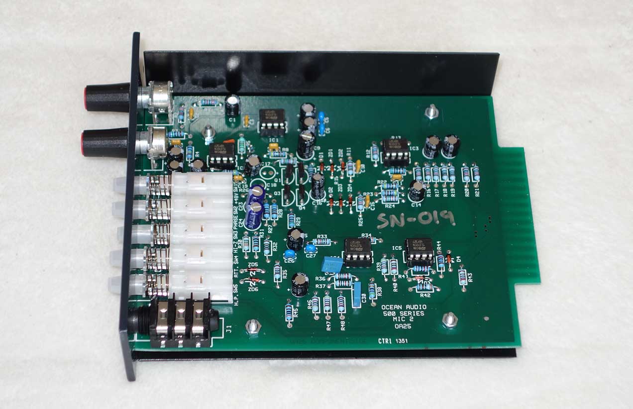 NEW Ocean Audio PRE-2 500-Series Preamp Module -- by Malcolm Toft -- for 500-Series API Racks / API 1608 Consoles