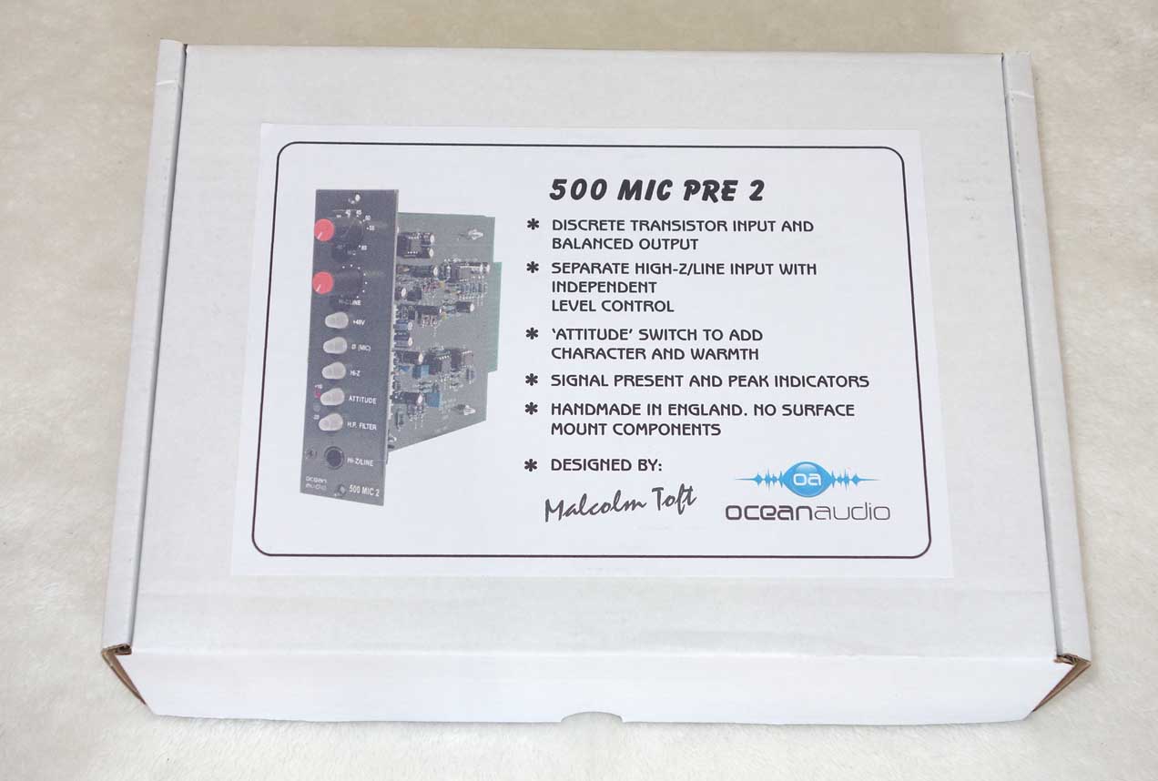 NEW Ocean Audio PRE-2 500-Series Preamp Module -- by Malcolm Toft -- for 500-Series API Racks / API 1608 Consoles