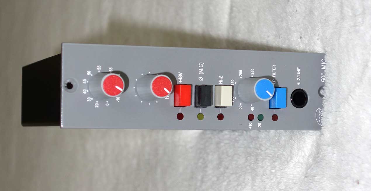 NEW Ocean Audio 500-Series Preamp Module -- by Malcolm Toft -- for 500-Series API Racks / API 1608 Consoles