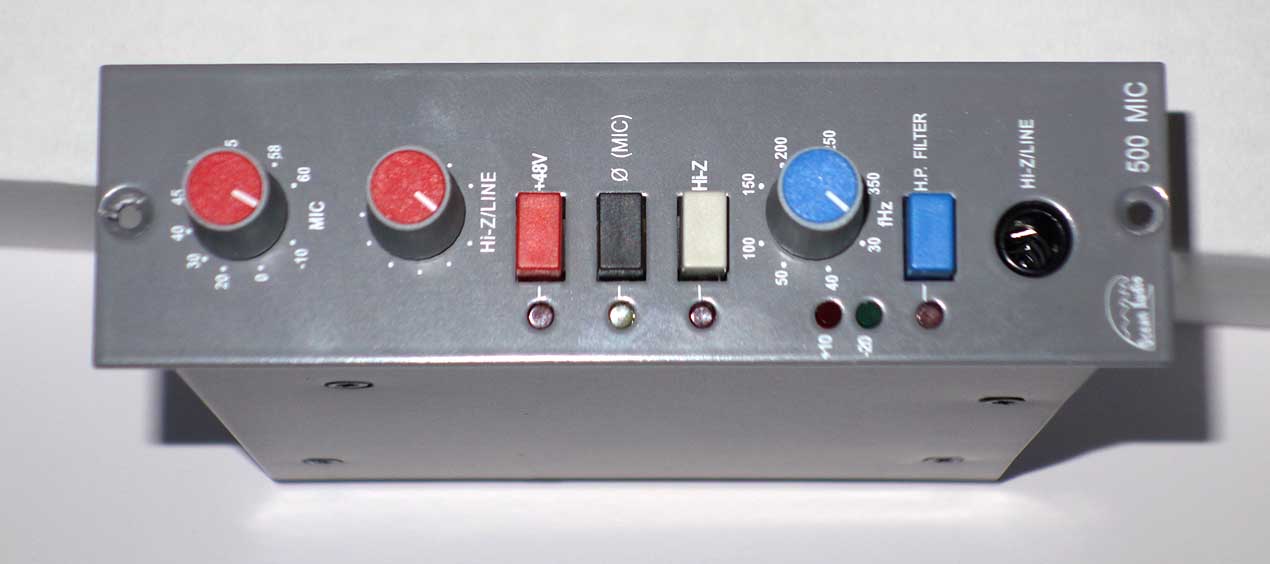 NEW Ocean Audio 500-Series Preamp Module -- by Malcolm Toft -- for 500-Series API Racks / API 1608 Consoles