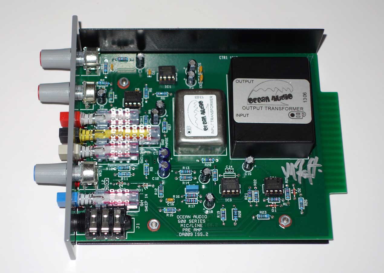 NEW Ocean Audio 500-Series Preamp Module -- by Malcolm Toft -- for 500-Series API Racks / API 1608 Consoles