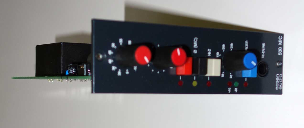 NEW Ocean Audio 500-Series Preamp ONE Module -- by Malcolm Toft -- for 500-Series API Racks / API 1608 Consoles [Trident 80B Circuit]