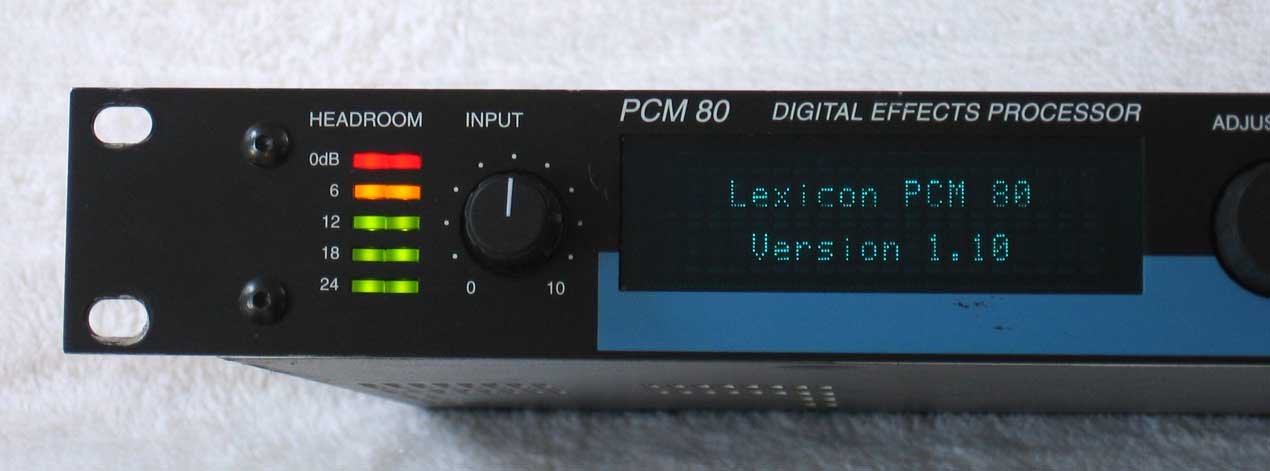 LEXICON PCM80 Digital Reverb Multi-Effects Unit with Dual Effects Card & Pitch Shift Card PCM 80