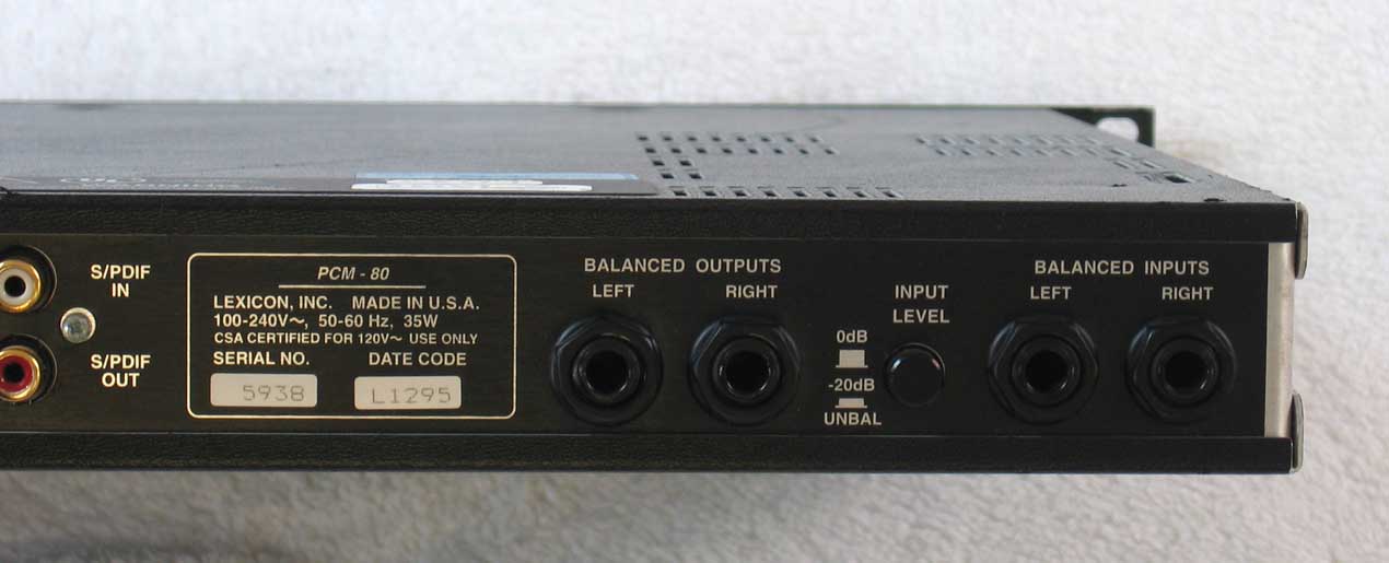 LEXICON PCM80 Digital Reverb Multi-Effects Unit with Dual Effects Card & Pitch Shift Card PCM 80