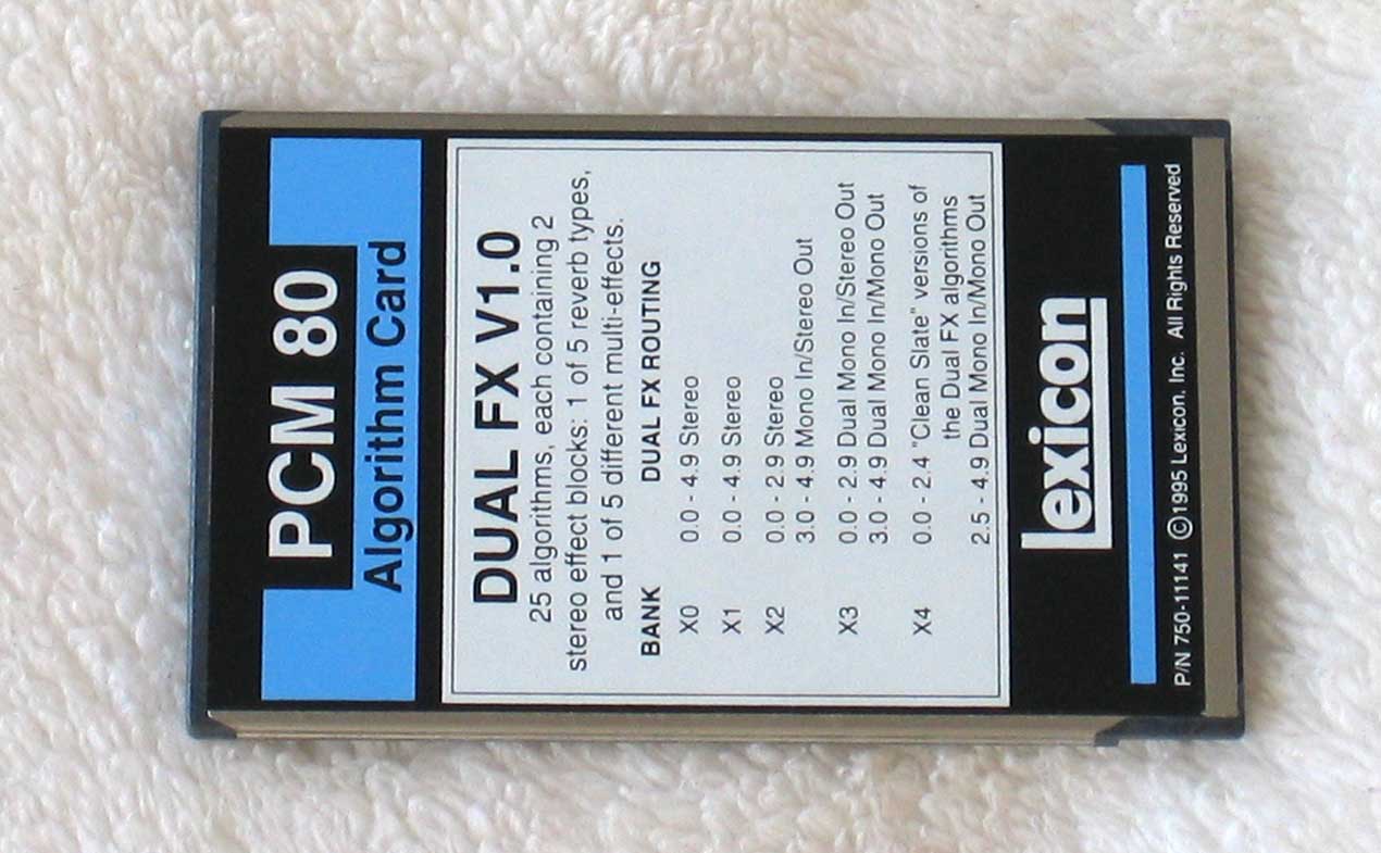LEXICON PCM80 Digital Reverb Multi-Effects Unit with Dual Effects Card & Pitch Shift Card PCM 80
