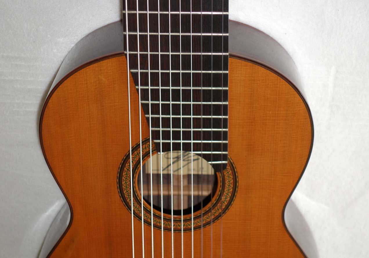 Vintage 1984 Ramirez 1a De Camera Model 10-String Classical Harp Guitar, Cedar Top, Owned by Simon Wynberg / Bountiful Bach CD