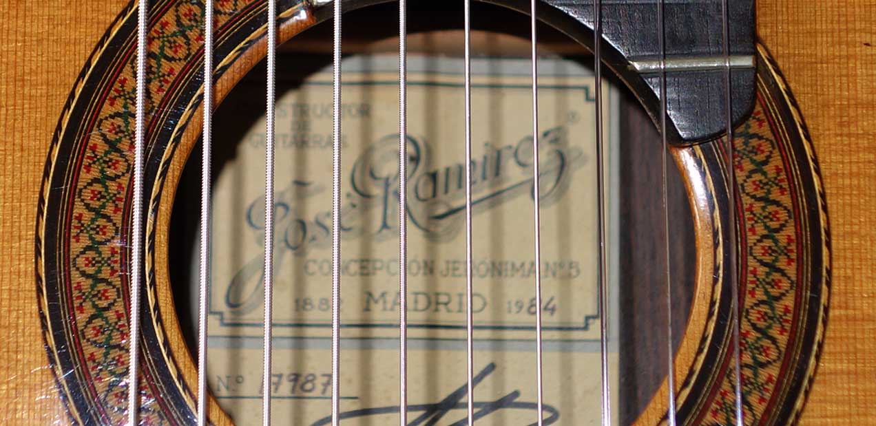 Vintage 1984 Ramirez 1a De Camera Model 10-String Classical Harp Guitar, Cedar Top, Owned by Simon Wynberg / Bountiful Bach CD