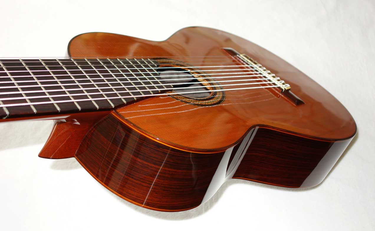 Vintage 1984 Ramirez 1a De Camera Model 10-String Classical Harp Guitar, Cedar Top, Owned by Simon Wynberg / Bountiful Bach CD