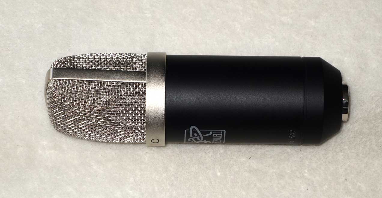 Roswell Audio Mini K47 Condenser Mic w/ Pouch, 2x Mounts, Cardioid Pattern