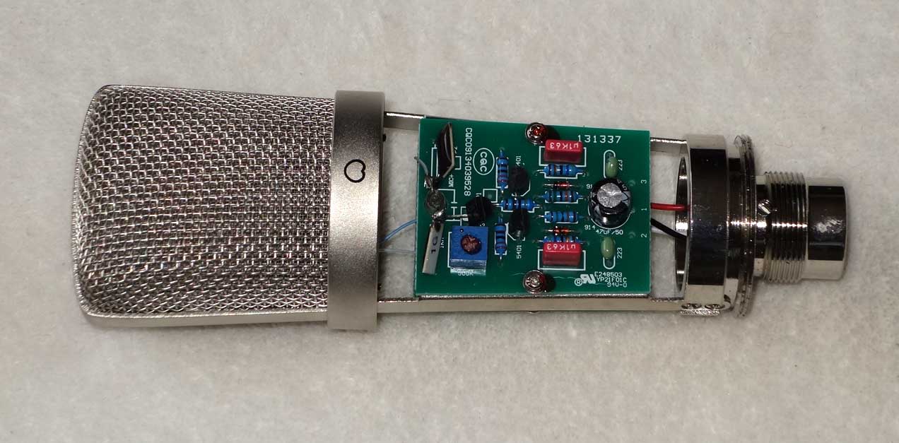 Roswell Audio Mini K47 Condenser Mic w/ Pouch, 2x Mounts, Cardioid Pattern