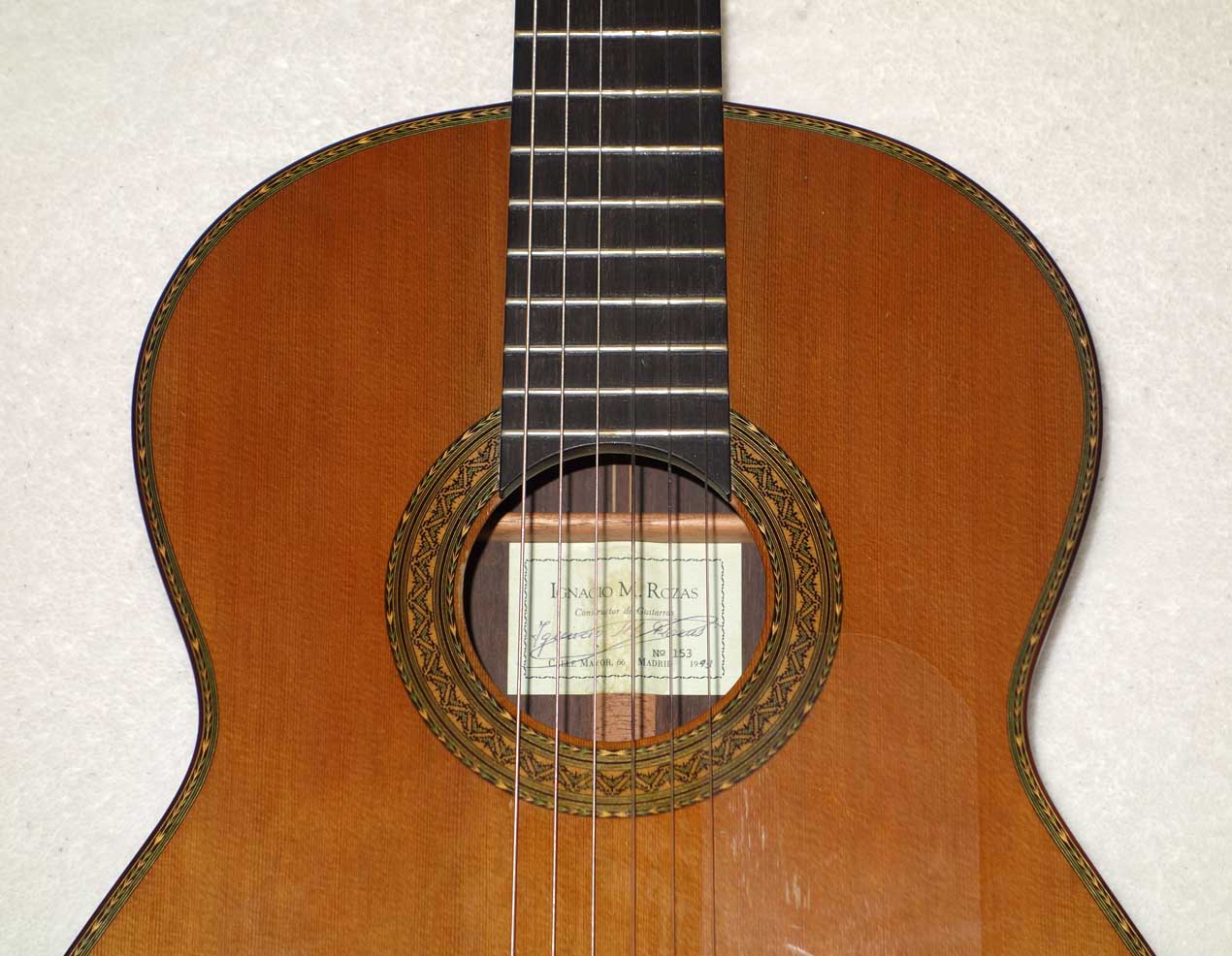 1993 Ignacio M. Rozas 1a Concert Classical Guitar [Cedar / Brazilian, #153]