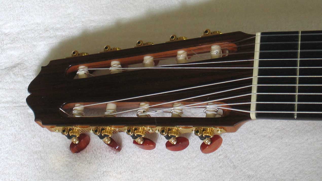 VINTAGE 1992 Sakurai Kohno Excellent  Classical Harp Guitar 10-String Conversion