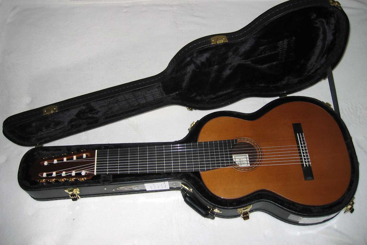 VINTAGE 1992 Sakurai Kohno Excellent  Classical Harp Guitar 10-String Conversion