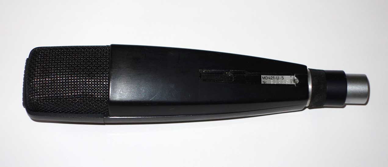 Vintage Sennheiser MD421-U5 Dynamic Mic, Cardioid Pattern