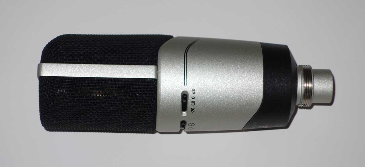 Sennheiser MK8 Condenser Mic w/Clip & Case, 5 Polar Patterns, Pad, Roll-Off