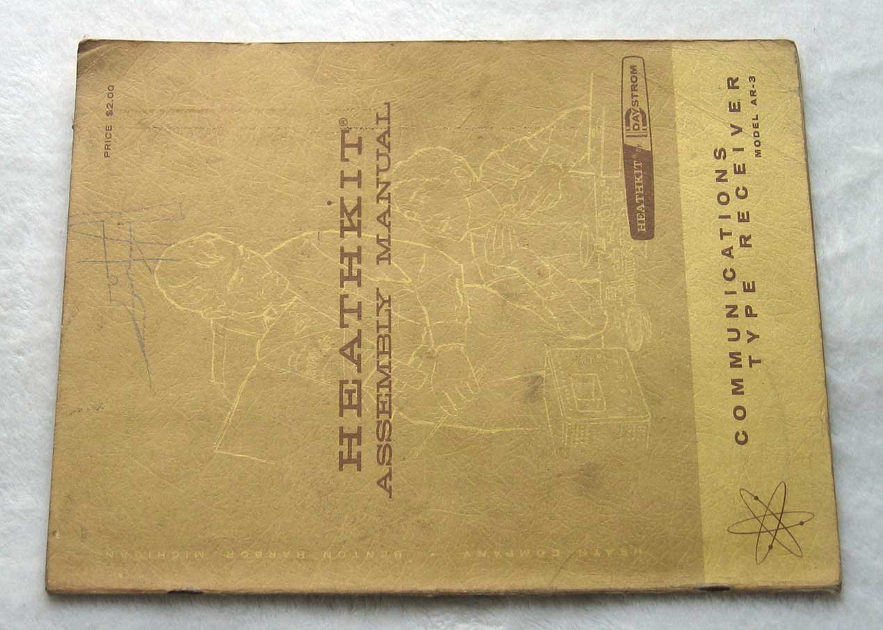 VINTAGE Heathkit AR-3 Manual for AR-3 HAM / Shortwave / Analog Tube AM Radio Receiver