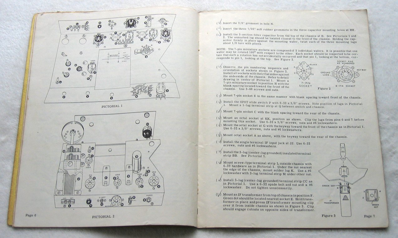 VINTAGE Heathkit AR-3 Manual for AR-3 HAM / Shortwave / Analog Tube AM Radio Receiver