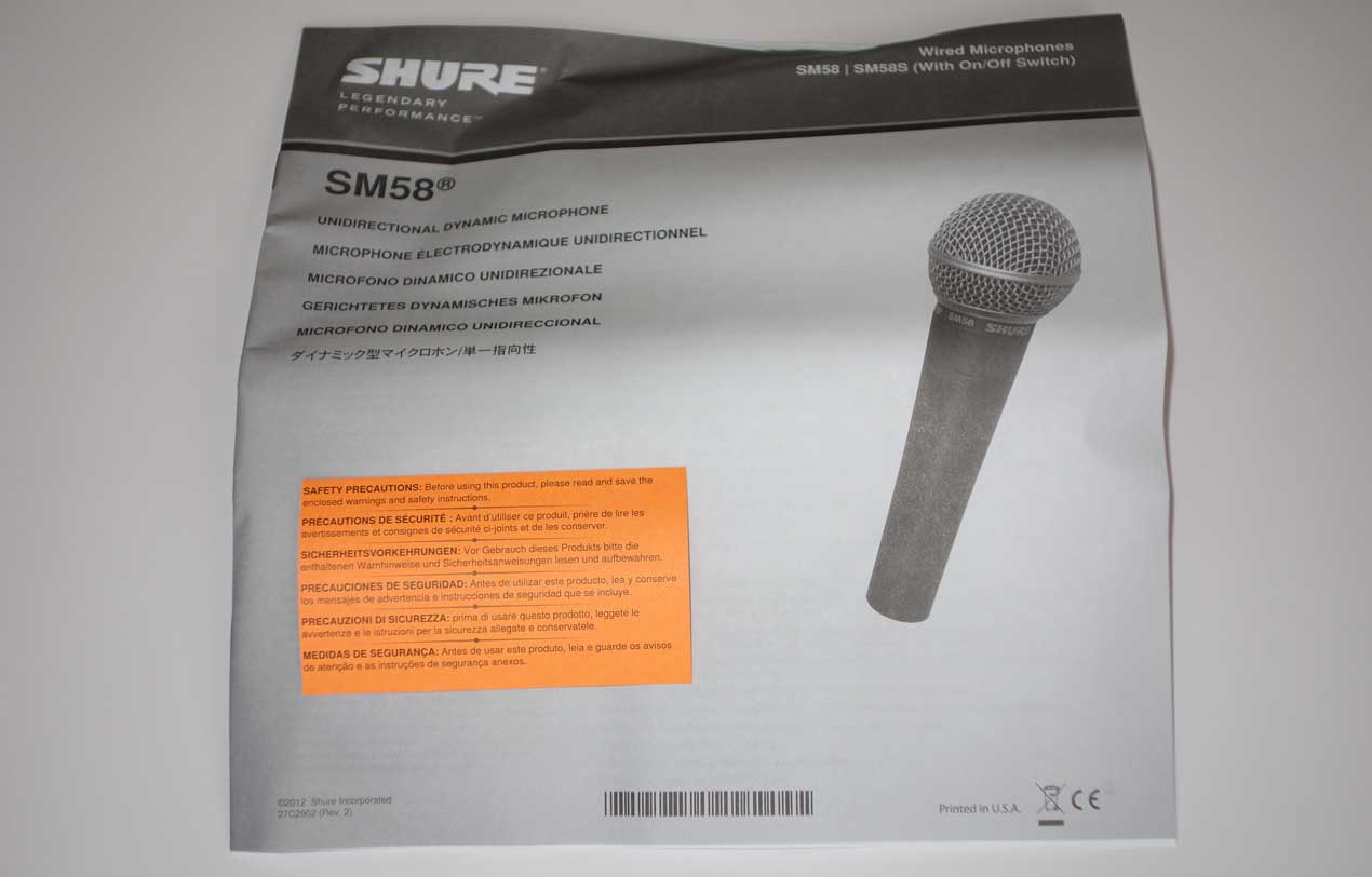 NEW Shure SM58 - Dynamic Mic Upgraded w/ Oliver Archut's AMI T58 Boutique Transformer