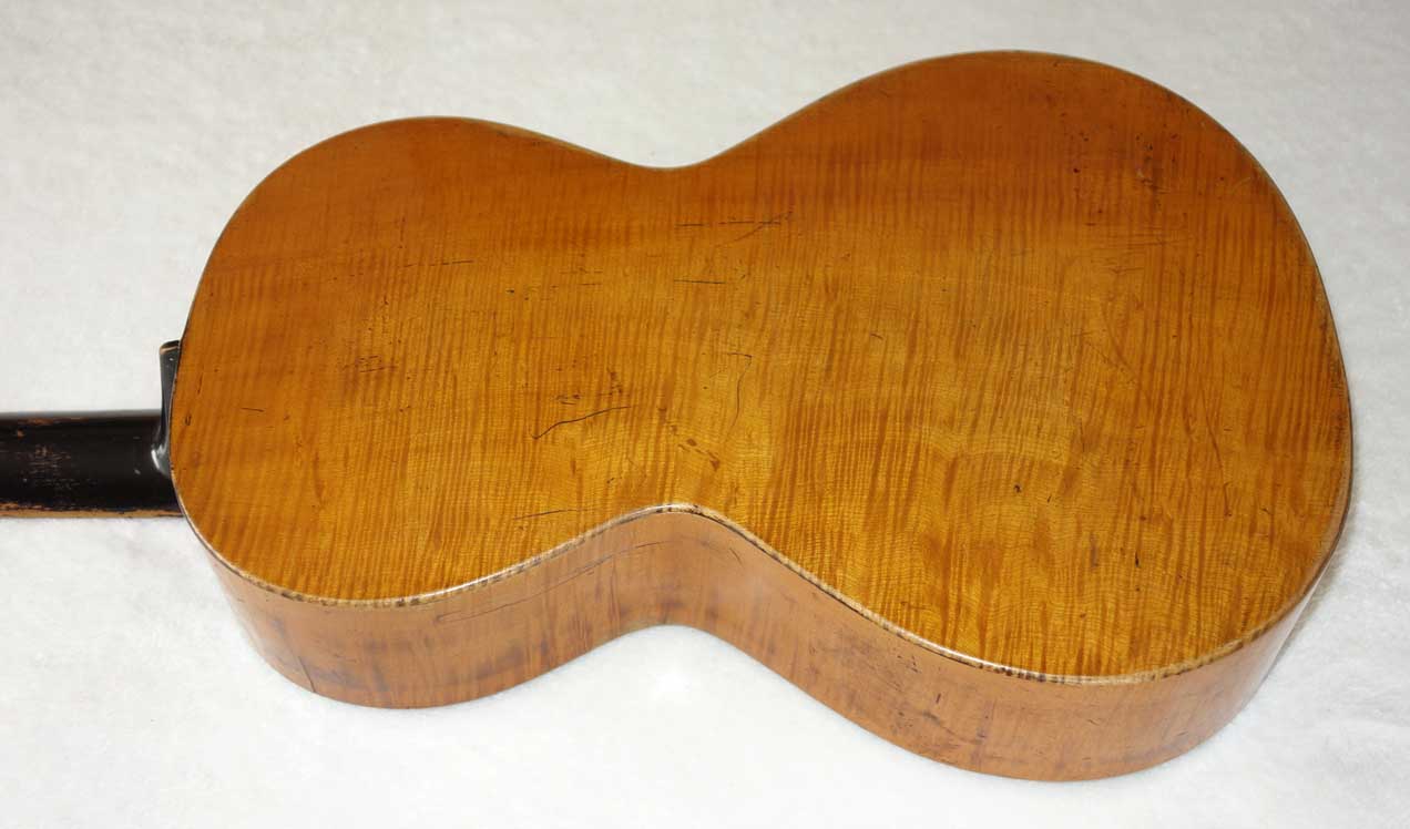 RARE Vintage 1869 Alois Suter (Swiss Luthier ) Romantic Classical Guitar Spruce/Maple, Original Case