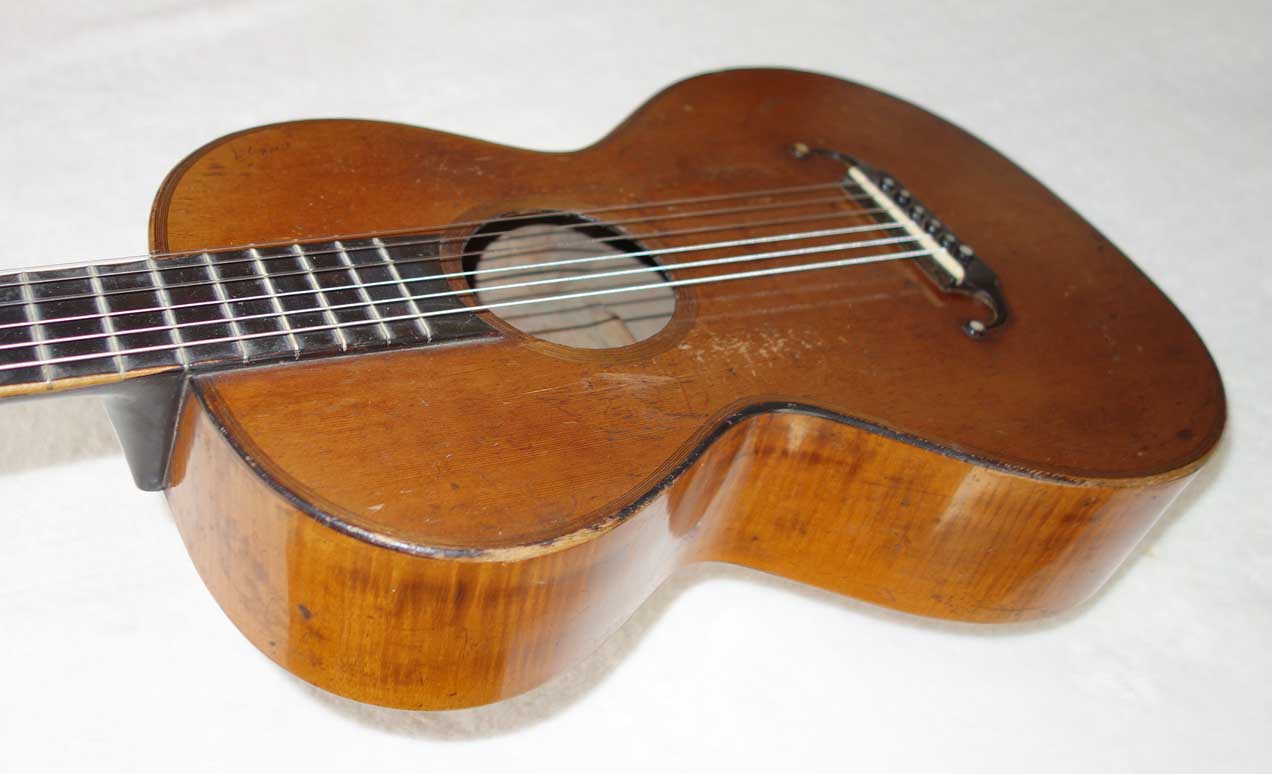 RARE Vintage 1869 Alois Suter (Swiss Luthier ) Romantic Classical Guitar Spruce/Maple, Original Case
