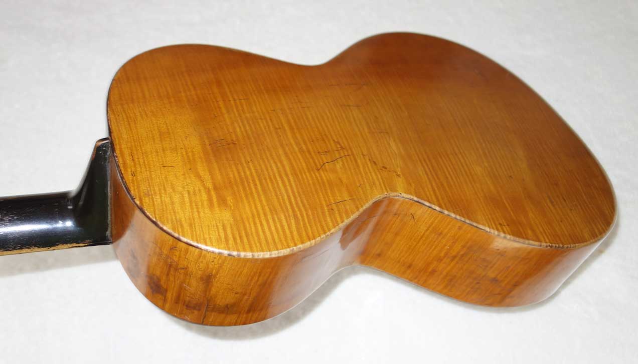 RARE Vintage 1869 Alois Suter (Swiss Luthier ) Romantic Classical Guitar Spruce/Maple, Original Case