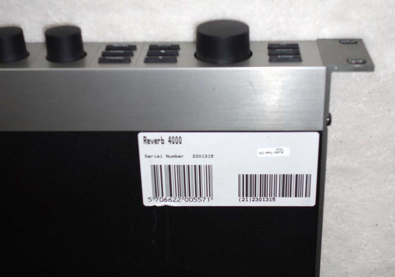 TC Electronic Reverb 4000 Stereo Digital Reverb