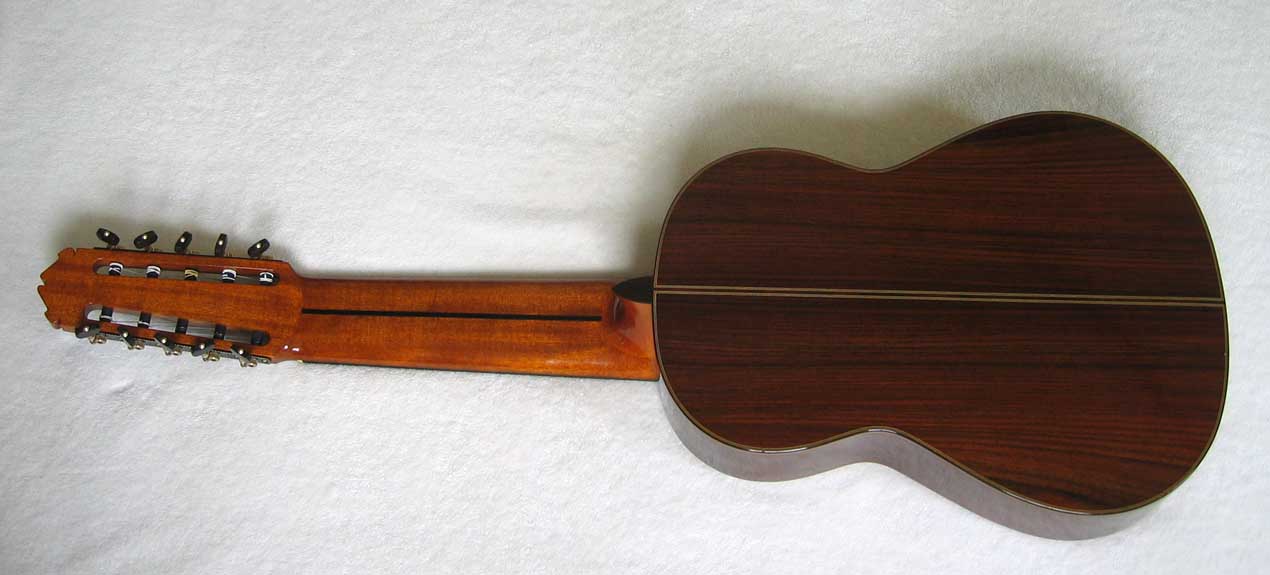 1975 Mitsuru Tamura 10-String Classical Harp Guitar, Spruce Top, Signed Label