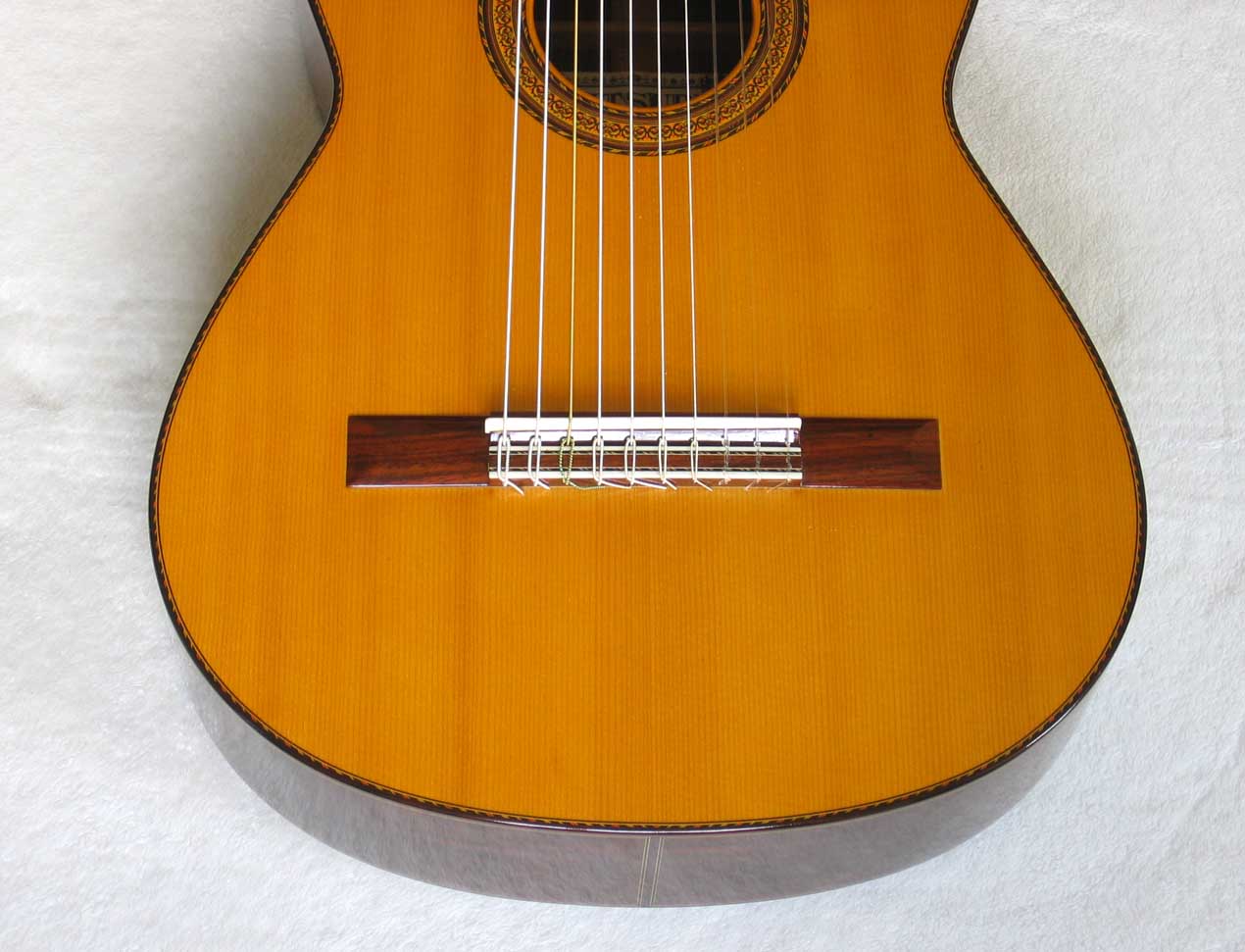 1975 Mitsuru Tamura 10-String Classical Harp Guitar, Spruce Top, Signed Label