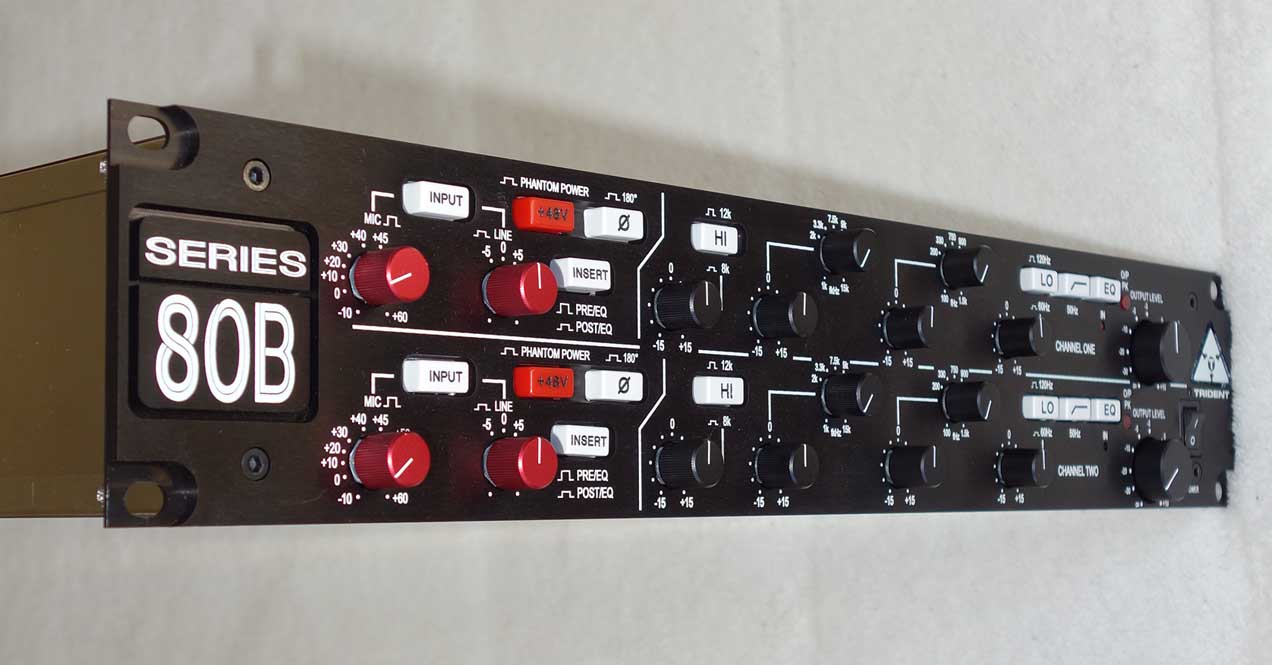 TRIDENT Audio 80B Stereo Mic Pre w/ Equalizer Channel Strip from Trident 80B Console